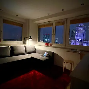 Super Red Centrum View In Town 2x Metro Fast Wifi 300 Mbs Netflix Appletv Smarttv Spotify Panorama Miasta Apartament Warszawa